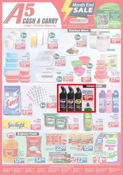 A5 Cash & Carry : Month End Sale (25 July - 11 August 2024), page 1