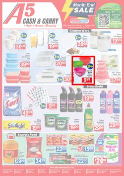 A5 Cash & Carry : Month End Sale (25 July - 11 August 2024), page 1