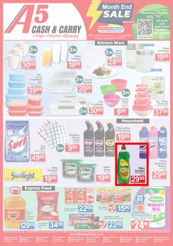 A5 Cash & Carry : Month End Sale (25 July - 11 August 2024), page 1