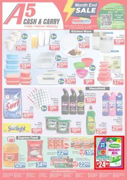 A5 Cash & Carry : Month End Sale (25 July - 11 August 2024), page 1