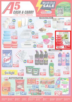 A5 Cash & Carry : Month End Sale (25 July - 11 August 2024), page 1