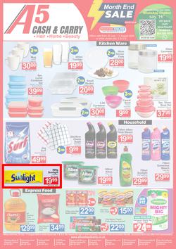 A5 Cash & Carry : Month End Sale (25 July - 11 August 2024), page 1