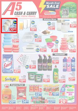 A5 Cash & Carry : Month End Sale (25 July - 11 August 2024), page 1