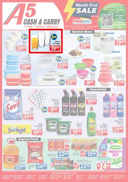 A5 Cash & Carry : Month End Sale (25 July - 11 August 2024), page 1