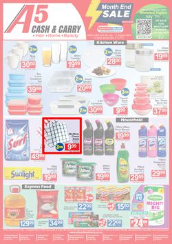 A5 Cash & Carry : Month End Sale (25 July - 11 August 2024), page 1