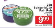 Solstar MCO/Pain Rub Ointment-75g Each
