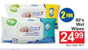 Wet Wipes-For 2 x 80's