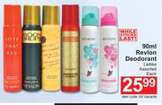 Revlon Deodorant Ladies Assorted-90ml Each