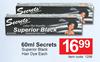 Secrets Superior Black Hair Dye-60ml Each