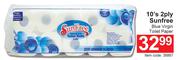 Sunfree 2 ply Blue Virgin Toilet Paper-10's Pack