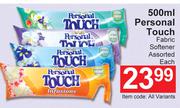 Personal Touch Fabric Softener Assorted-500ml Each