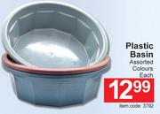 Plastic Basin Assorted Colours-Each