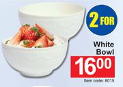 White Bowl-For 2