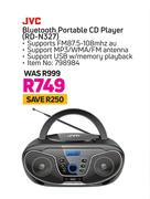 JVC Bluetooth Portable CD Player RD-N327