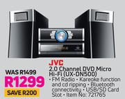 JVC 2.0 Channel DVD Micro HiFi UX-DN500