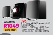 JVC 2.0 Channel DVD Micro HiFi UX-DN300