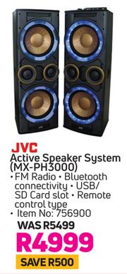 Jvc active speaker hotsell system