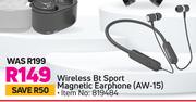 Ailwa Wireless Bt Sport Magnetic Earphone (AW-15)
