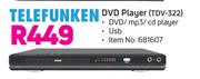 Telefunken DVD Player (TDV-322)