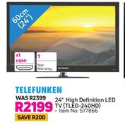 Telefunken 24" (60cm) High Definition LED TV (TLED-240HD)