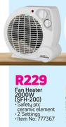 Sunbeam Fan Heater 2000W SFH-200
