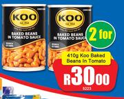 Koo Baked Beans In Tomato-For 2 x 410g