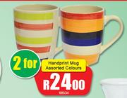 Handprint Mug Assorted Colours-For 2