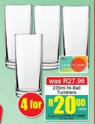 Hi Ball Tumblers 235ml-For 4