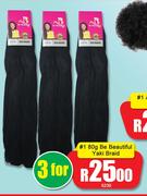 Be Beautiful Yaki Braid-For 3 x 80g