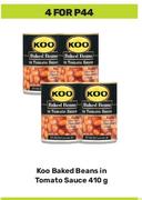 Koo Baked Beans In Tomato Sauce-For 4 x 410g