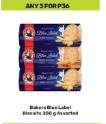 Bakers Blue Label Biscuits Assorted-For 3 x 200g