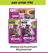 Whiskas Cat Food Pouch Assorted-For 4 x 85g