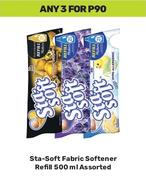 Sta Soft Fabric Softener Refill Assorted-For 3 x 500ml