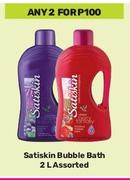 Satiskin Bubble Bath Assorted-For 2 x 2L