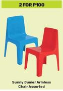 Sunny Junior Armless Chair Assorted-For 2