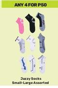 Jazzy Socks Small Large Assorted-For 4