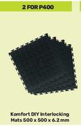 Komfort DIY Interlocking Mats 500 x 500 x 6 .2mm-For 2