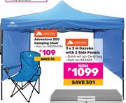 Ozark Trail 3 x 3m Gazebo With 2 Side Panels