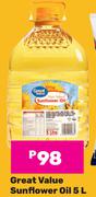 Great Value Sunflower Oil-5L