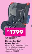 Safeway Xtreme Car Seat Group 0+/1/2