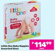 Little One Baby Nappies Assorted Sizes-Each