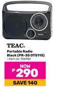 Teac Portable Radio Black PR-30-OT5115