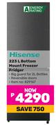 Hisense 223L Bottom Mount Freezer Fridge