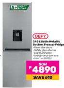 Defy 245L Satin Metallic Bottom Freezer Fridge
