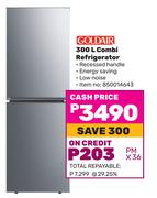 Goldair 300L Combi Refrigerator