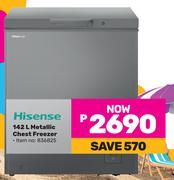 Hisense 142L Metallic Chest Freezer