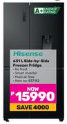 Hisense 631L Side By Side Freezer Fridge