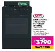 Defy Kitchen Master 600 Electric Stove Black DSS612