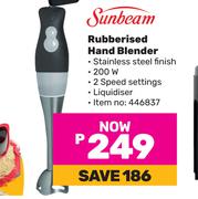 Sunbeam Rubberised Hand Blender
