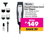 Wahl Home Pro Basic Cord Hair Clipper